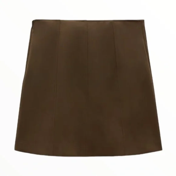 NWT ZARA TIED MINI SKIRT - Picture 5 of 5